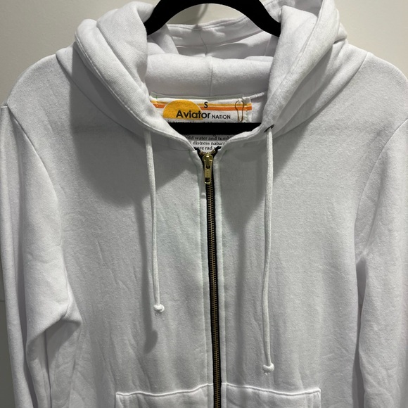 Aviator Nation “Rock and Roll”  zip-up hooded sweat jacket - Picture 6 of 10